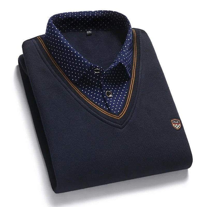 Wallace | Refined Mock-Collar Jumper